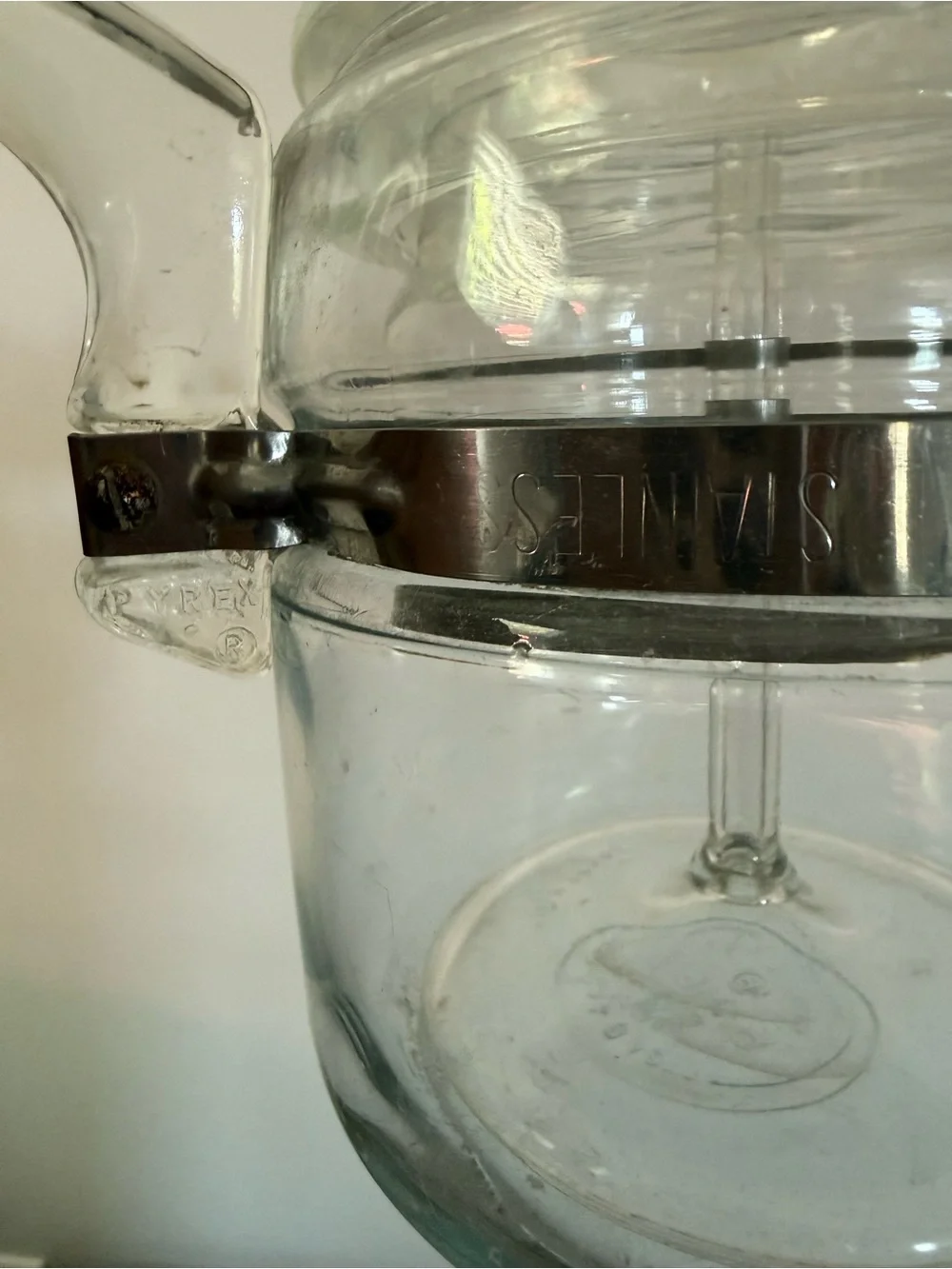 Vintage Pyrex Flameware 4 Cup Glass Coffee Percolator 7754-B